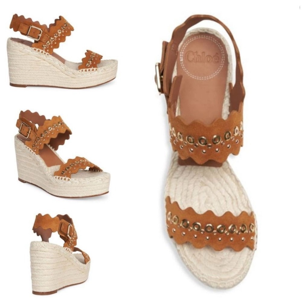 Tan Wedge Sandals